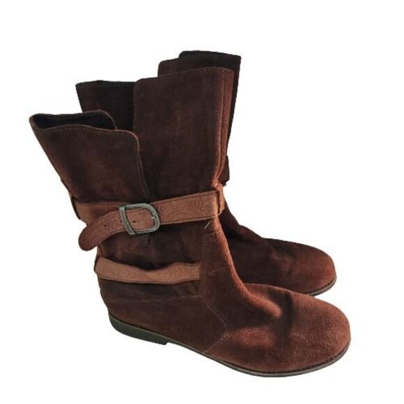 EMU Australia Wood Leather Ainslie 10" Shaft Suede Boot Size 10 EU 42 - Picture 3 of 12